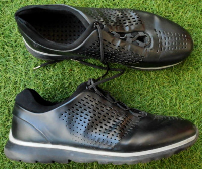Ermenegildo Z Zegna Men's Black Sprinter 300 Sport Leather