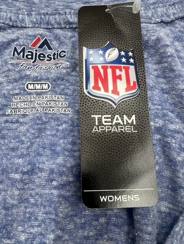 NFL Indianapolis Colts Womens Size Medium Short Sleeve T Shirt Majestic Blue NWT - Picture 3 of 6