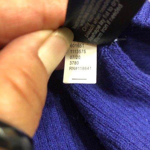 Lane Bryant Sweater Women 14/16 Purple Blue Striped Pullover V Neck Long Sleeve - Picture 10 of 24