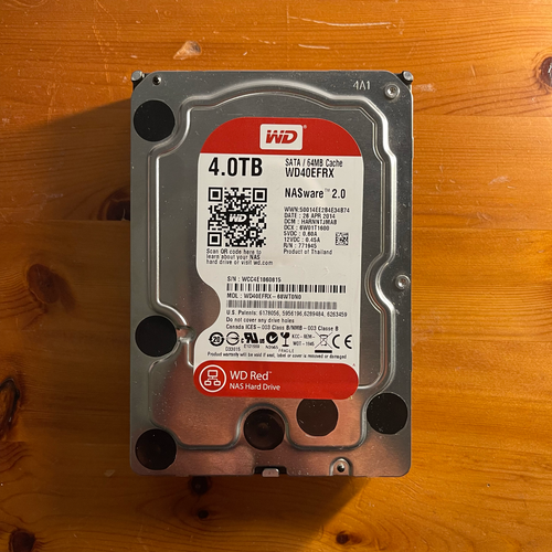 Western Digital Red 4TB - NAS 3.5" Drive - Tested & working - SMART IN DESC 90%+