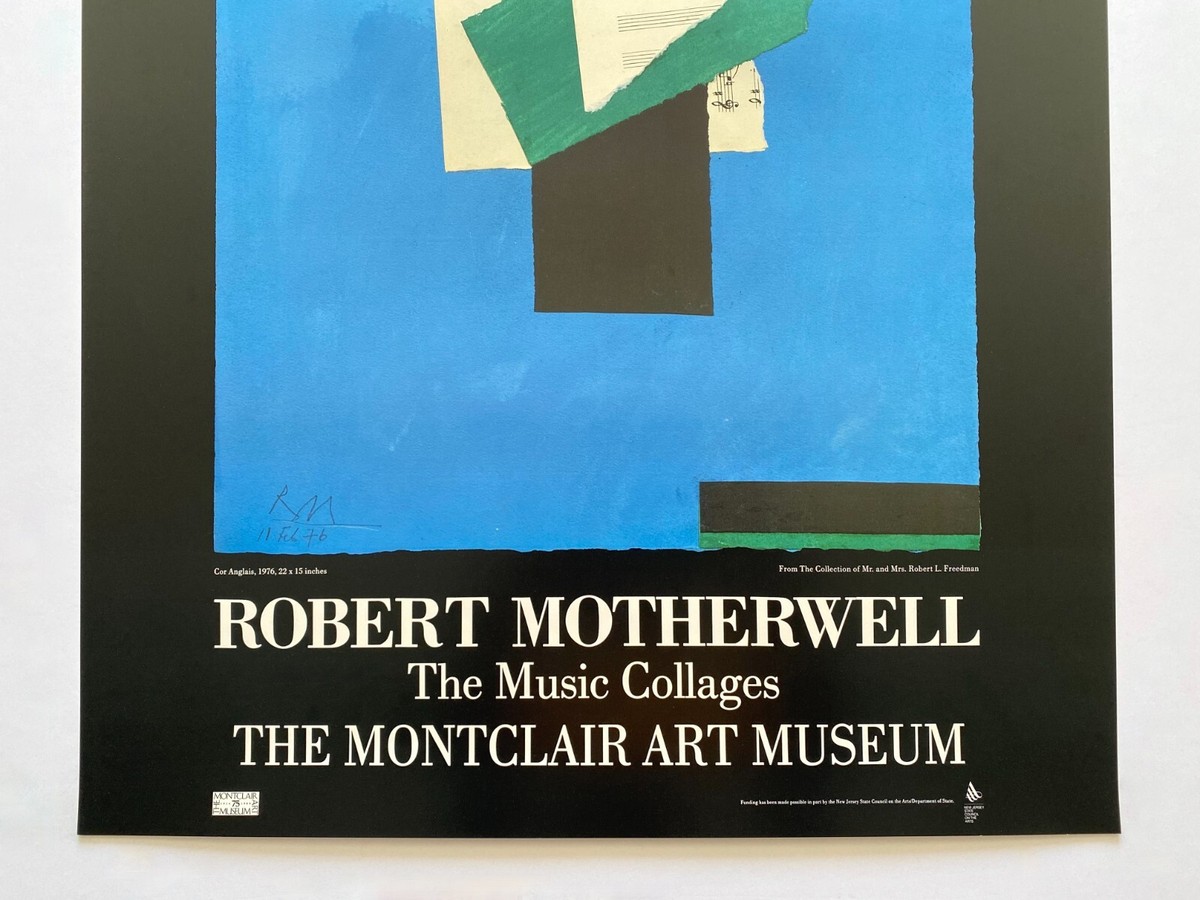 【中古】Robert Motherwell ROBERT MOTHERWELL RARE 1989 LITHOGRAPH PRINT EXHIBIT POSTER
