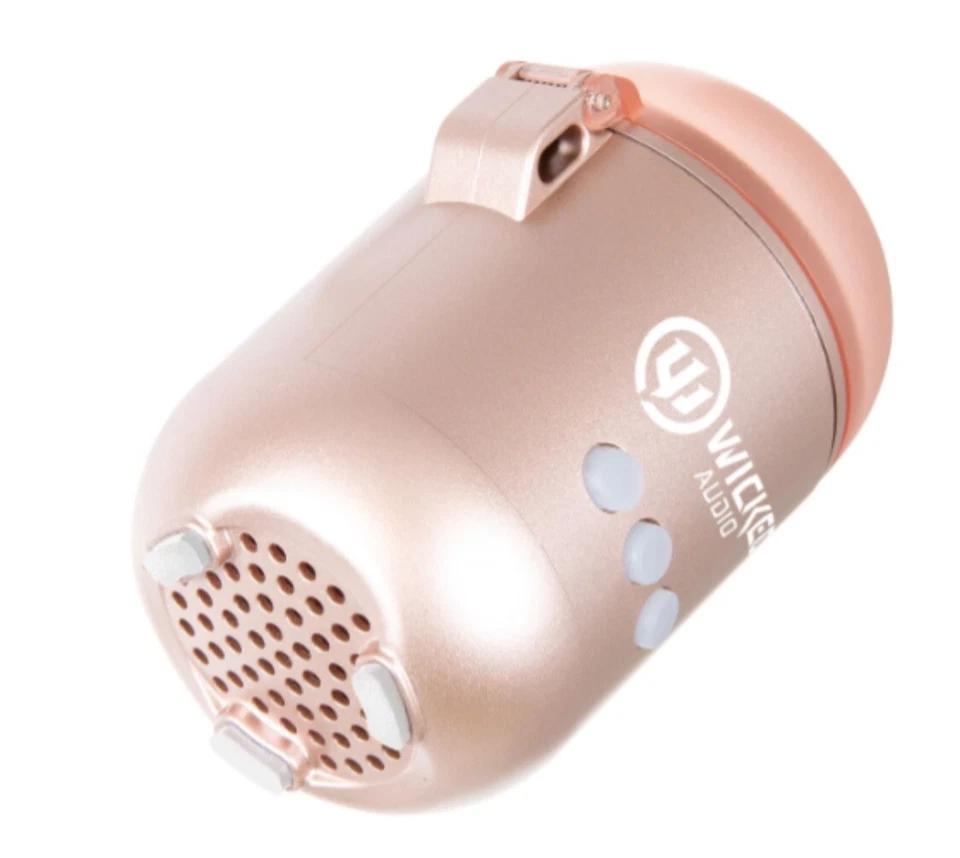 Altavoz y auriculares inalámbricos Wicked Audio Syver - oro rosa Foto 4 de 4