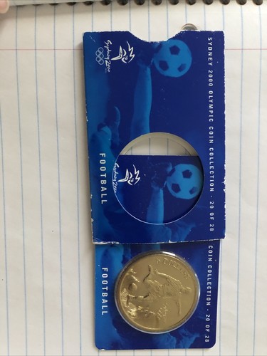 Sydney Australia 2000 $5 Olympic Coin- Football (20 Of 28). - Picture 3 of 3