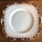 Antique 1918 Square Cake Sandwich/ Afternoon Tea  Plate Floral Design