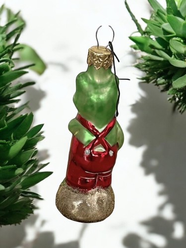 Christopher Radko Froggy Child Glass Ornament Red Overalls 910261 1996 - Picture 4 of 5