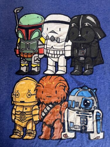 Blaues Star Wars Grafik T-Shirt Herren - Bild 2 von 3