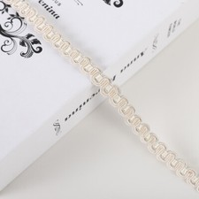 12m Gimp Braid Trim, 3/8 Inch Wide Curtain Fabric Trim DIY Crafts White