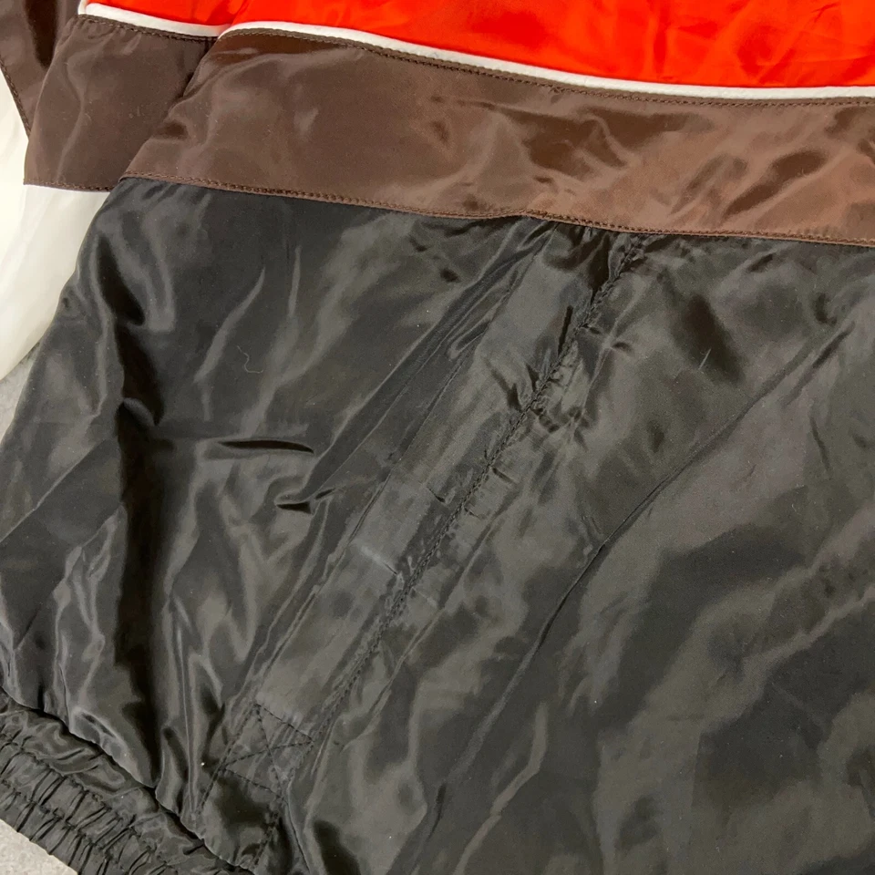 Chaqueta para Hombres Cleveland Browns 2XL XXL Marrón Blanco Cortavientos Logo Alternativo Abrigo Foto 4 de 4