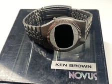 argentina 78 world cup novus led month/day watch with box belonged to ken brown
