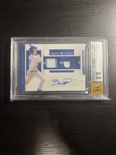 Bobby Witt Jr. /5 Holo Gold 2020 National Treasures Game Gear Dual Material Auto