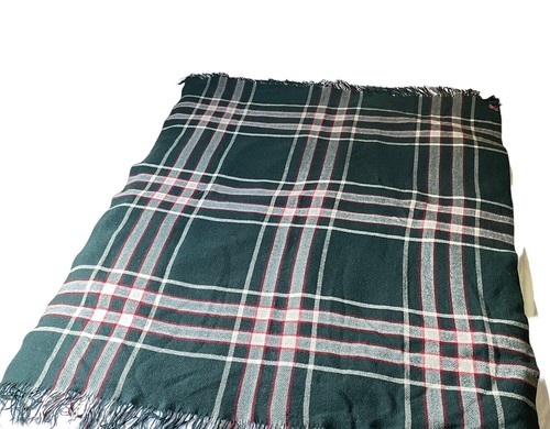 Dayton Co. Vintage Blanket Throw Green Plaid 58 x 67 in. Minneapolis - Picture 5 of 7
