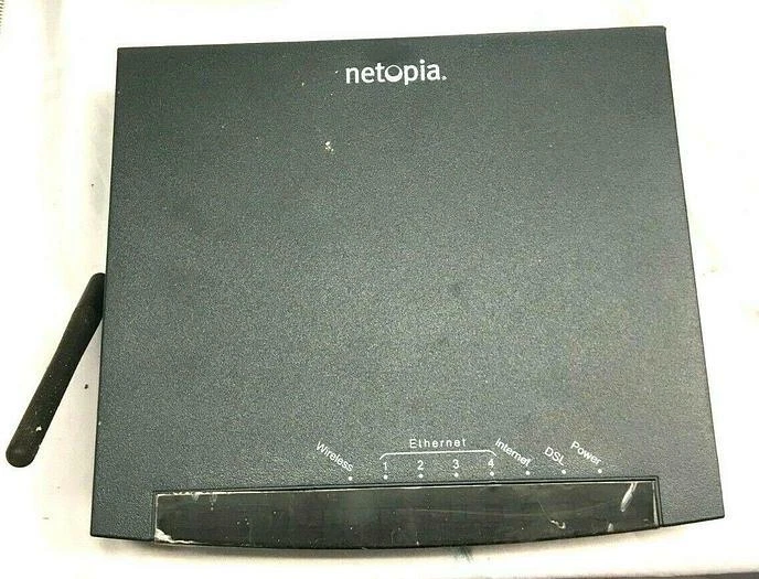 Netopia Wireless Router ADSL2/2 +4 Port Mngd Switch 3347-02-1006 New Free Shi... - Image 2 of 4
