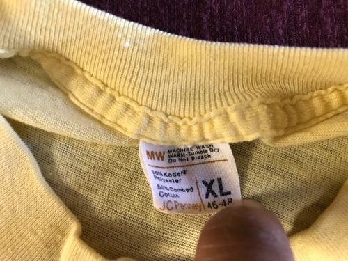VTG Lot 3 60's 70's NEWPORT BEACH STATE NORMAL SCHOOL FACULTY T-SHIRT XL Yellow - Picture 9 of 13