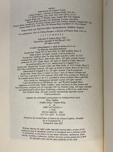 Stephen King: Needful Things 1st Edition 1st Printing Hardcover 1991 DJ - Foto 9 di 12