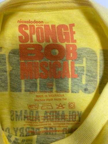 SpongeBob squarepants " YOUTH " CHICAGO LOGO TEE SONGWRITERS T-SHIRT OFFICIAL! - Picture 19 of 35