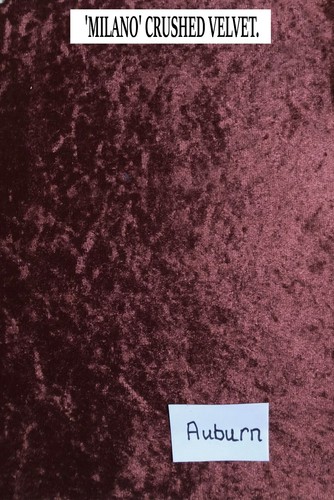 CRUSHED VELVET FABRIC SAMPLE FOR MTM BLACKOUT CURTAINS FR. BLACK IVORY GREY GOLD - Picture 14 of 24