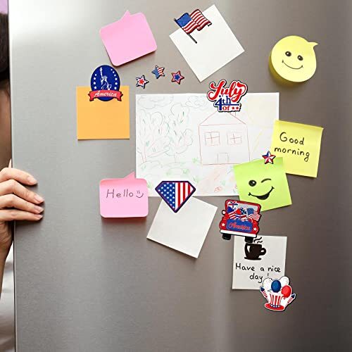 16 Pieces Patriotic Refrigerator Magnets Magnetic Patriotic Gnomes Magnets - Bild 6 von 7