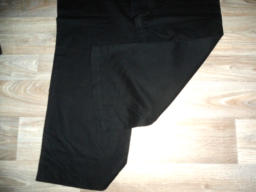 C&A YESSICA Black Wide Leg Linen Blend Front Box Pocket Trousers SZ16 31" L worn - Picture 5 of 6