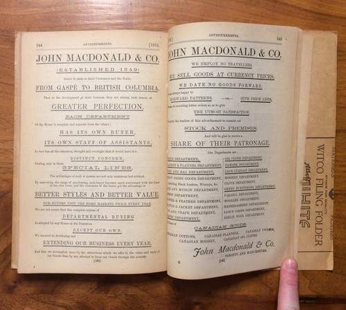 ORIGINAL 1876 CANADA THE CANADIAN ALMANAC GENERAL INFO POST OFFICES ADVERTISING - Picture 6 of 11