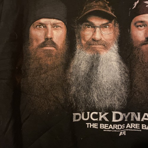 Duck Dynasty Men’s T-shirt Black Beards Are Back Medium Si Jase Phil Robertson - Picture 3 of 5