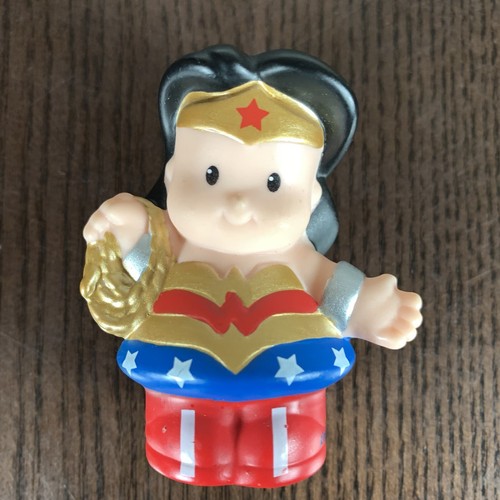 Fisher Price Little People DC Super Friends Superman and Wonder Woman Lot of 2 - Picture 5 of 10