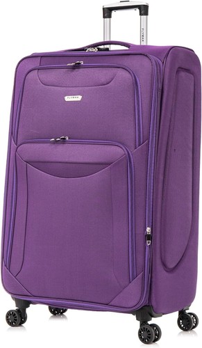 Large Suitcase 4 Wheel Lightweight Luggage Softshell Expandable Travel Case Big - Picture 8 of 10