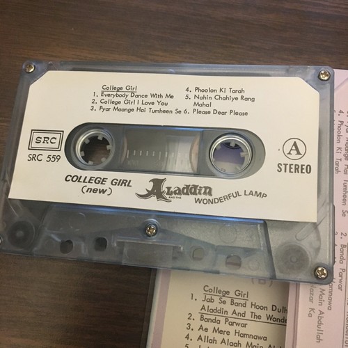 COLLEGE GIRL Aladdin Wonderful Lamp RARE BOLLYWOOD Cassette india Soundtrack - Picture 5 of 5