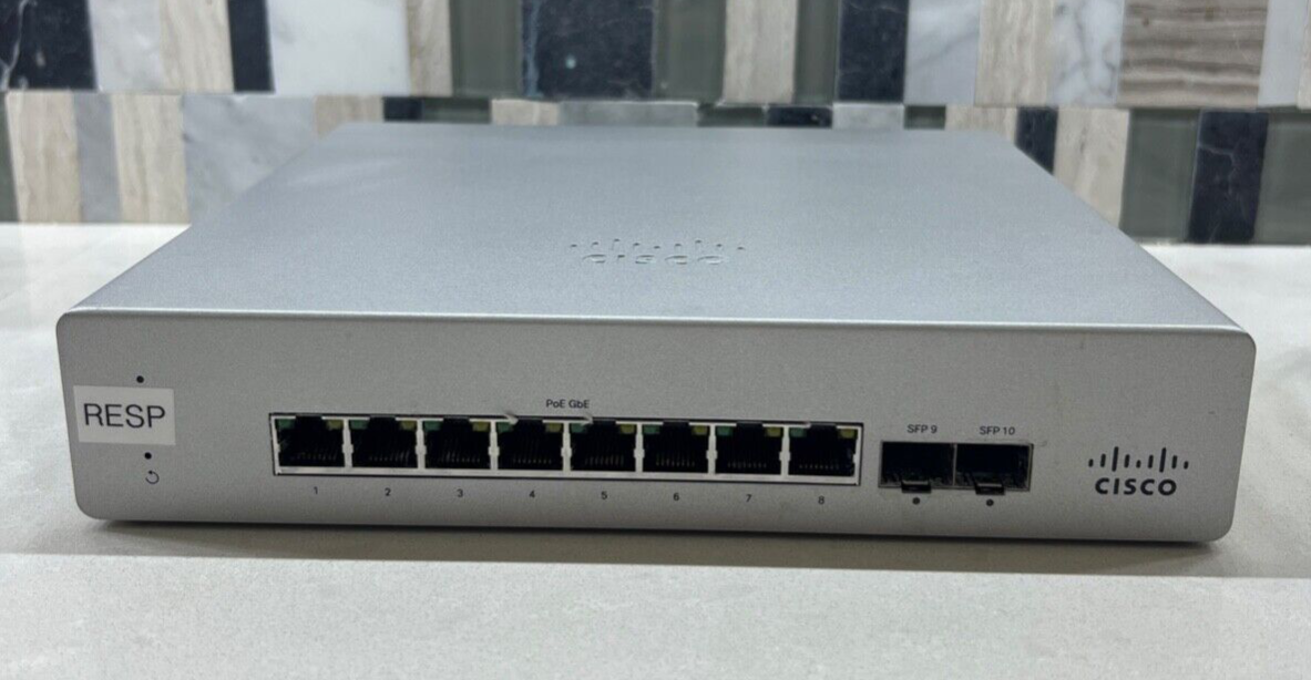 Cisco Meraki MS120-8FP-HW 8-Port Gigabit Ethernet Switch | eBay