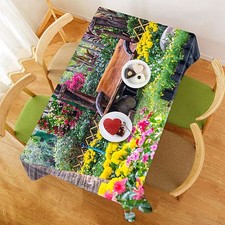 3D Flowers 47 Tablecloth Table Cover Cloth Birthday Party AJ WALLPAPER UK Lemon