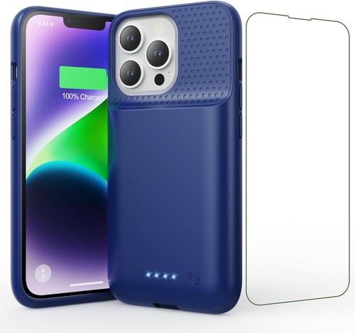 Akkuhülle für Iphone 13/13 Pro/14 7500mAh Ladehülle Hülle Powerbank 6,1'' - Bild 12 von 13