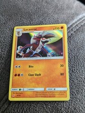 2017 Pokemon Lycanroc 30/30 Holo Foil Sun & Moon Trainer Kit TCG Promo NM/M