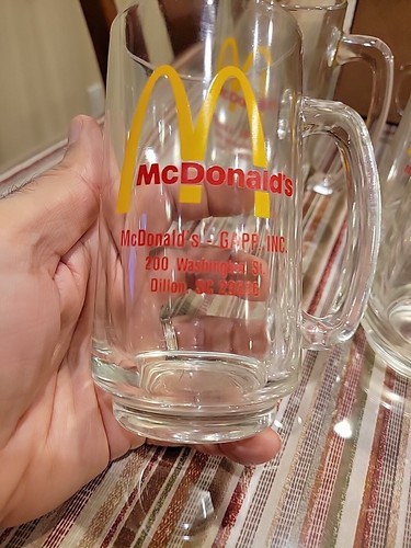 4 McDonalds - GAPP, INC DILLON, SC Handle Drinking Glass Mug - Picture 2 of 9