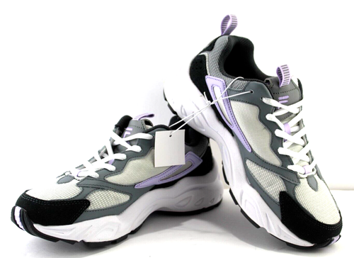 FILA womens Envision lace up athletic shoes size 6.5 M gray & lilac NEW - Picture 3 of 6