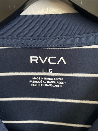 New RVCA Sport Active Workout Casual Mens Breathable Wicking Tee Shirt Size L - Picture 7 of 8