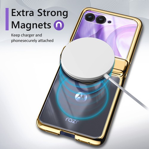 Custodia protettiva cerniera magnetica per Motorola Moto Razr 2024 / Razr + PLUS 2024 - Foto 7 di 18
