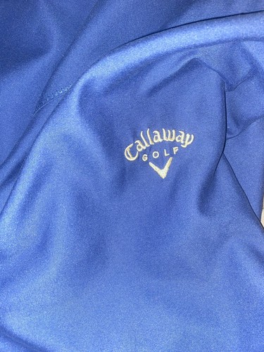 Callaway Jacke Herren Erwachsene XL blau Pullover Freizeit V-Ausschnitt Golf leicht - Bild 4 von 5