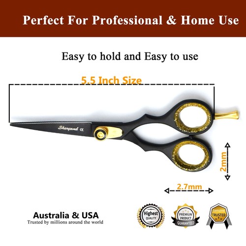 Professional Barber Hair Cutting Scissors GERMAN Shears Size 5.5 to 7" BRAND NEW - Picture 6 of 50
