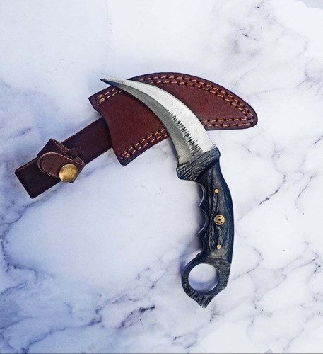 Custom Bowie Hunting Knife Custom Survival Camping outdoor Fixed Blade knife 417 - Picture 13 of 41