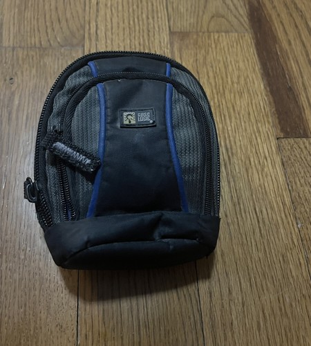 Case Logic Black/Blue Small Zip Up Digital Camera Case / Pouch - Picture 6 of 8