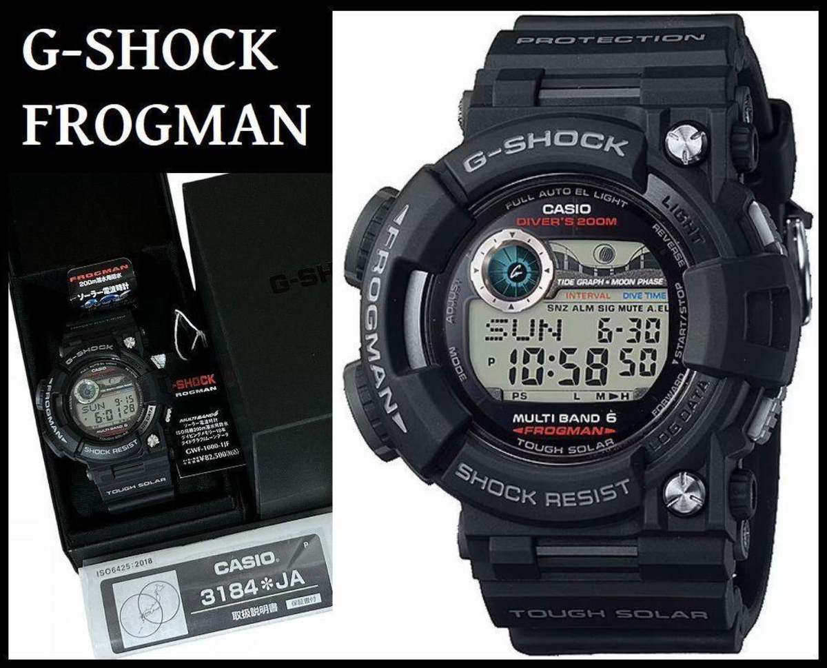 Casio Frogman Men's Black Watch - GWF-1000-1JF for sale