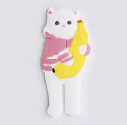 Cartoon PVC Cat Bent Leg Hook Multiuse Whiteboard Fridge Magnets Decoration - Picture 15 of 16