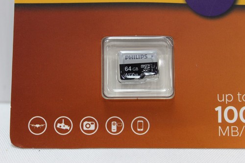 NEW Dashcam Drone UHS-I Micro SD Memory Card Ultra Speed 64GB 1x Philips Sealed - Picture 12 of 12