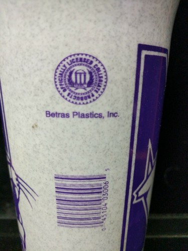 Vintage Northwest Wildcats NCAA Official Cup Tumbler Thermos Inventory B2-5-i - Picture 5 of 6
