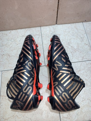 adidas NEMEZIZ MESSI 17.3 FG JR (CP9173) BLACK-GOLD-ORANGE (SIZE 5.5 - Picture 7 of 9