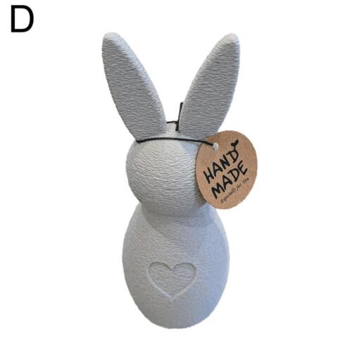 Plaque de porte en forme de lapin de Pâques, décoration de printemps en boi=`~ - Picture 13 of 17