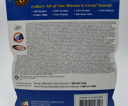 Nascar 2002 Winners Circle Kerry Earnhardt #12 Yosemite Sam Monte Carlo Auto  - Bild 9 von 24