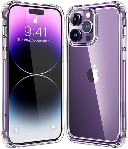 CLEAR Case For iPhone 16 15 14 Pro Max Plus 13 12 11 XR 7 Shockproof Phone Cover - Picture 5 of 13