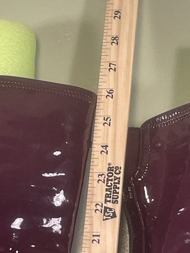 Women’s Guess Thigh High Over The Knee Burgundy Boots 8 1/2 - Picture 2 of 14