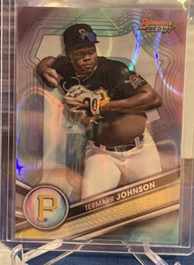 2022 Bowmans Best Termarr Johnson Aqua Lava Refractor 112/199 #TL-30 Pirates