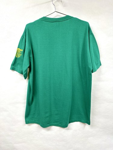 Vtg Wausau Wisconsin Bicycle T Shirt All American Wheels On Wheel Green XL Wi - Picture 12 of 13